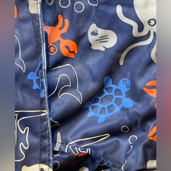 3/$20 joe fresh 12 month rain coat water animals blue see photos and description - Picture 4 of 4